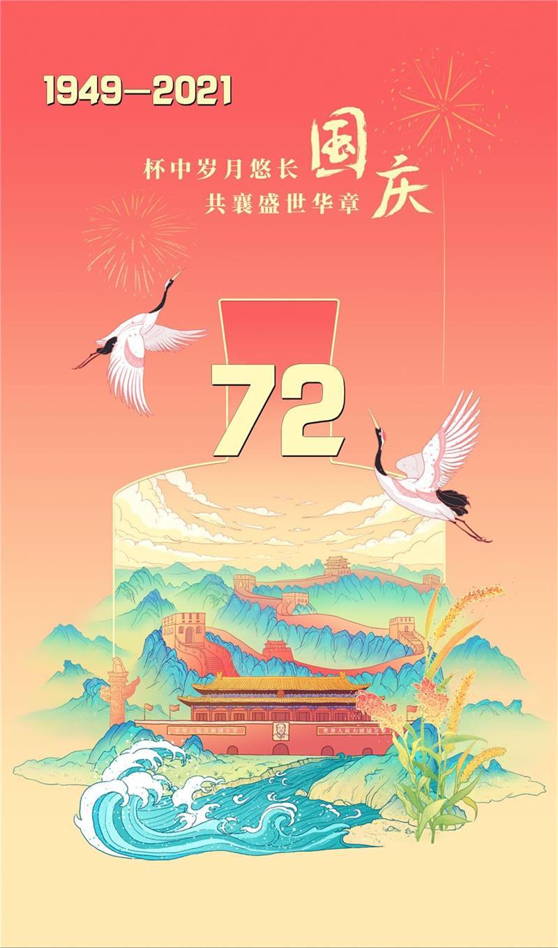 山河壮丽，岁月峥嵘，祝福我们的国家繁荣富强！